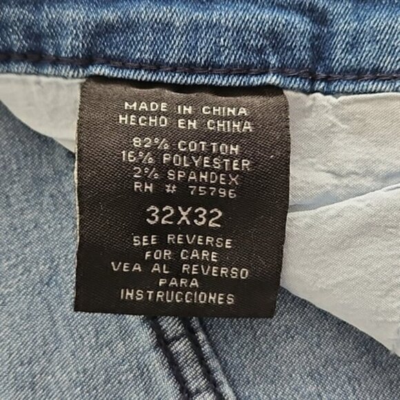 Waimea Jeans Men's Size W32 L32 Slim Fit Light Blue Moto Biker Y2K Style M4249DF - Picture 3 of 16